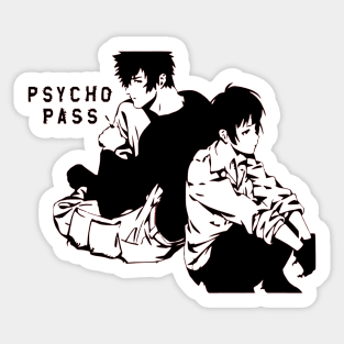 Psycho-Pass Kogami and Tsunemori Sticker